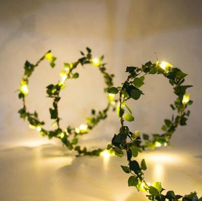 2M LED Light string- Leaf wreath