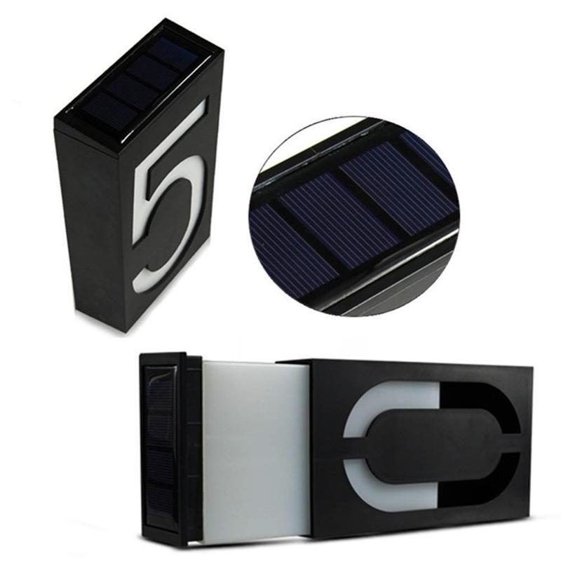 LED solar cell number plate lamp!