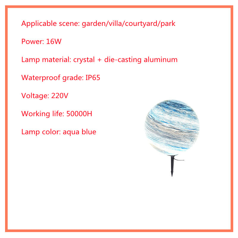 Solar powered LED Lamp for outdoor use, water resistant, for villa and garden