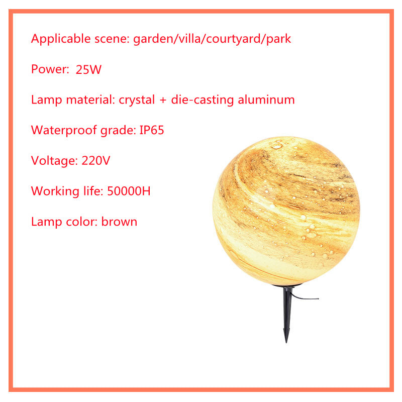 Solar powered LED Lamp for outdoor use, water resistant, for villa and garden