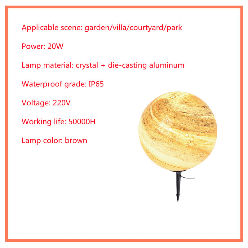 Solar powered LED Lamp for outdoor use, water resistant, for villa and garden