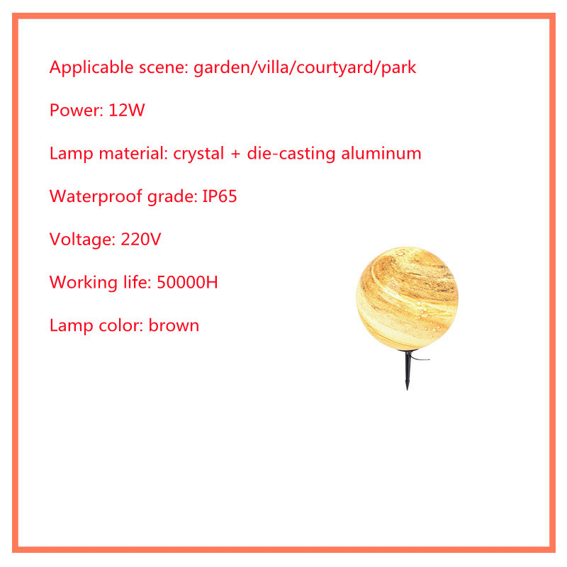 Solar powered LED Lamp for outdoor use, water resistant, for villa and garden