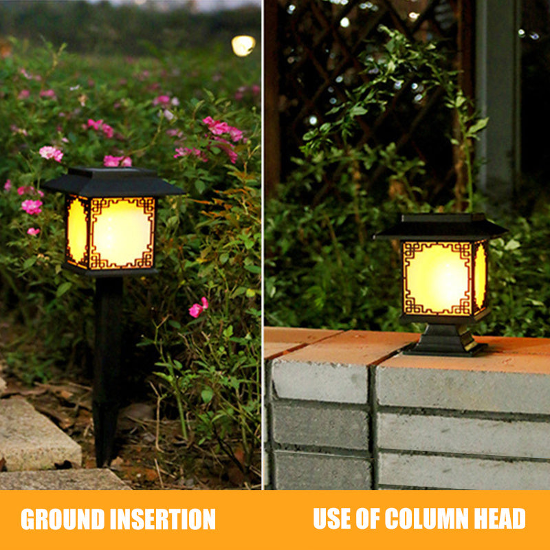 LED solar-powered outdoor lights for the garden