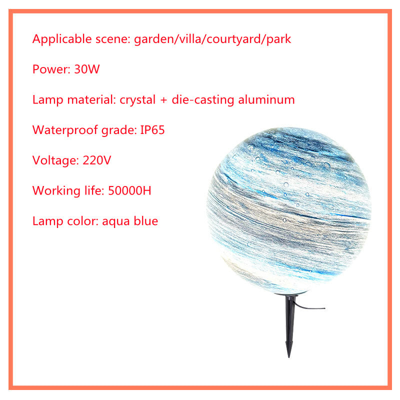 Solar powered LED Lamp for outdoor use, water resistant, for villa and garden