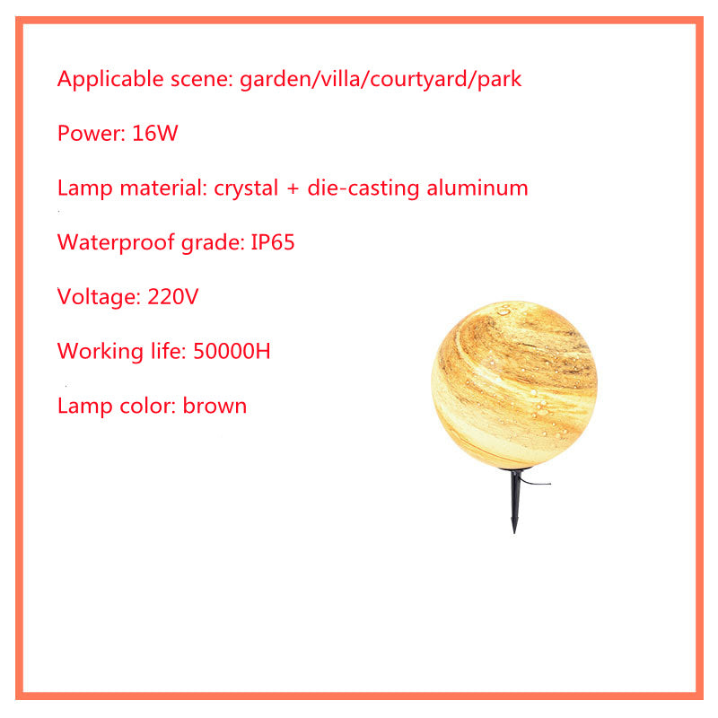 Solar powered LED Lamp for outdoor use, water resistant, for villa and garden