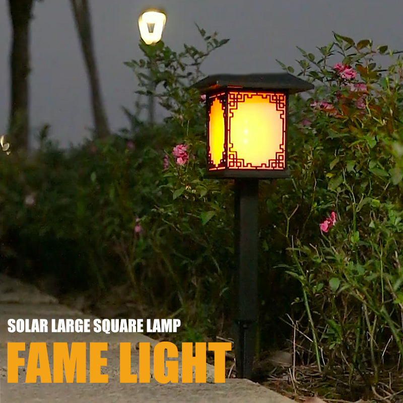 LED solar-powered outdoor lights for the garden